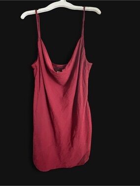 Reformation A red 100% Ailk dress